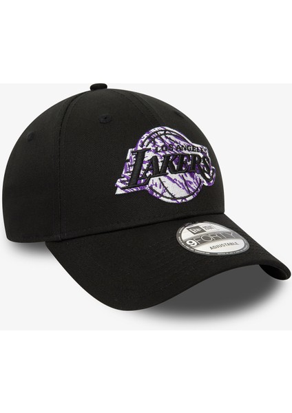 New Era Los Angeles Lakers Siyah Şapka.-