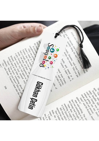 Sosyolog Tasarımlı Kitap Ayracı