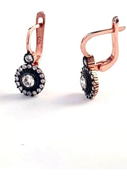 Elmas Montur Gümüş Küpe