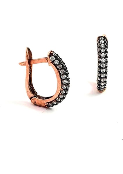 Elmas isciliginde gümüş rose bombeli kupe