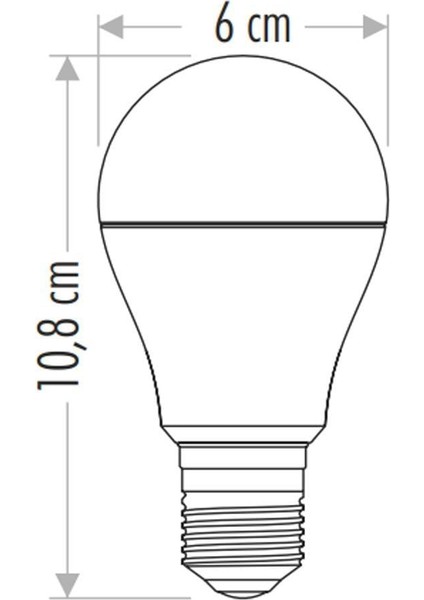 Renkli LED Ampul Kirmizi 9W