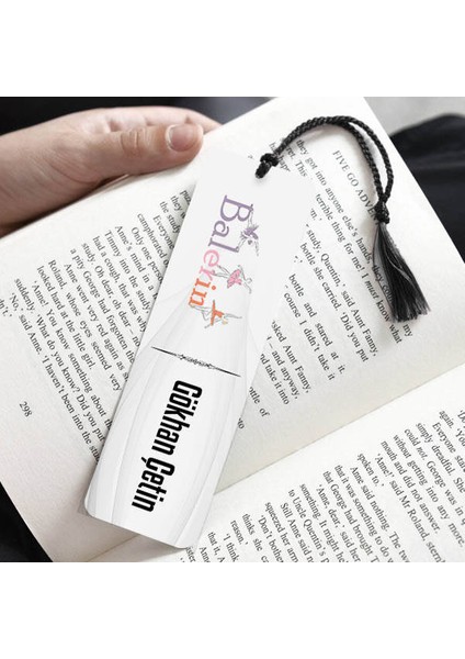 Isme Özel Balerin Kitap Ayracı