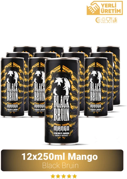 Black Bruin Mangolu Enerji Içeceği 250ML 12'li