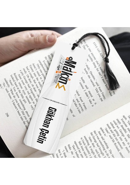 Isme Özel Makine Mühendisi Kitap Ayracı