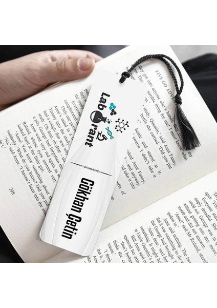 Isme Özel Laborant Kitap Ayracı