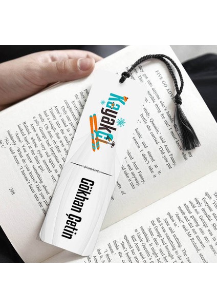 Isme Özel Kayakçı Kitap Ayracı
