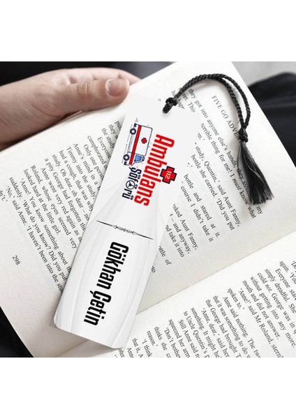 Isme Özel Ambulans Şoförü Kitap Ayracı