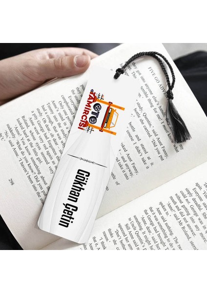 Isme Özel Oto Tamircisi Kitap Ayracı