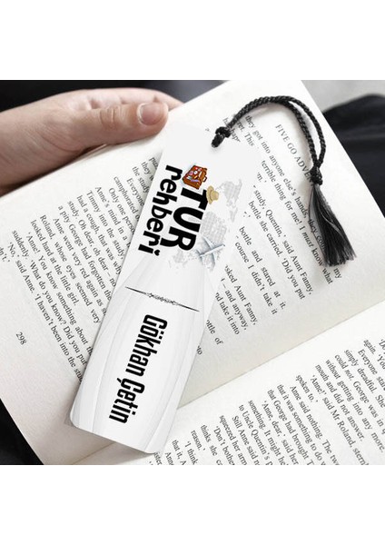 Tur Rehberi Tasarımlı Kitap Ayracı