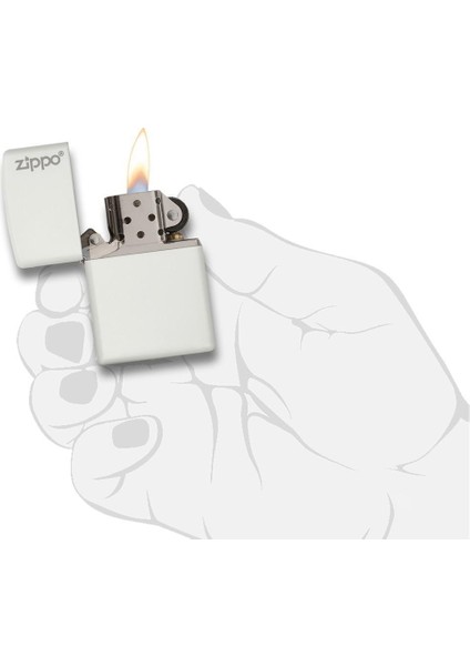 Çakmak 214ZL Zıppo Logo White Matte fiyatları