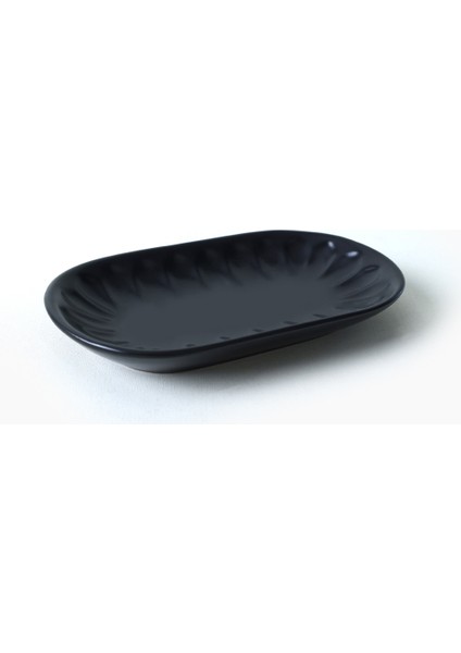 Mat Siyah Badem Kayık Tabak 22 cm 2 Adet 956 fırsatları