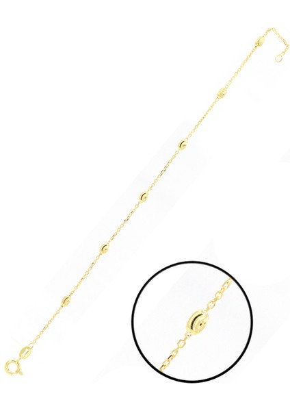 Toplu Dorika Model Gold Kaplama 925 Ayar Gümüş Bileklik 201022970 modelleri