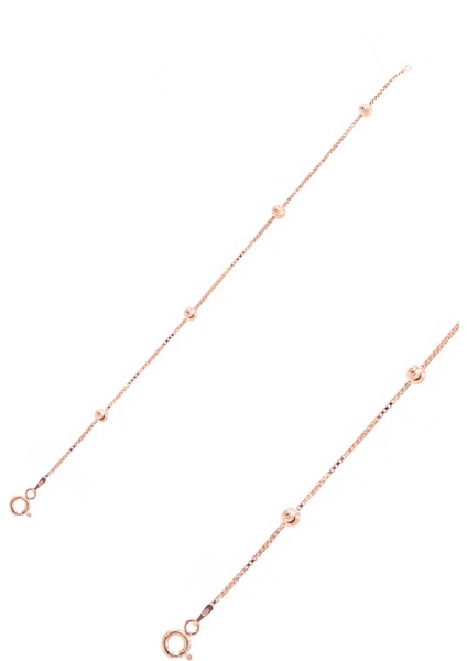 Toplu Dorika Model Rose Kaplama 925 Ayar Gümüş Bileklik 201022972 fiyatları