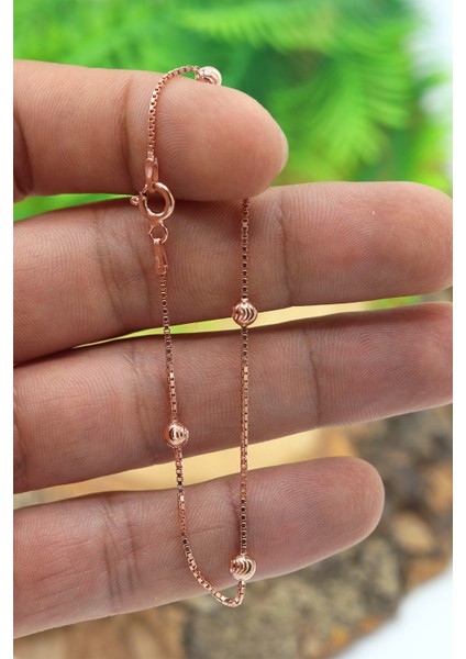 Toplu Dorika Model Rose Kaplama 925 Ayar Gümüş Bileklik 201022972 modelleri