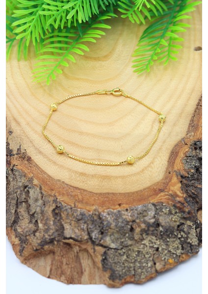 Toplu Dorika Model Gold Kaplama 925 Ayar Gümüş Bileklik 201022973 fırsatları