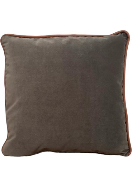 Kahverengi Biyeli Yeşil Kadife Kırlent