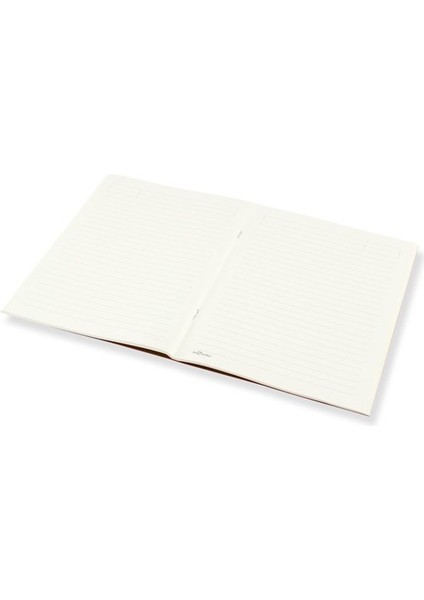 Tipografi Karton Kapak Çizgili Defter Siyah 96 Syf