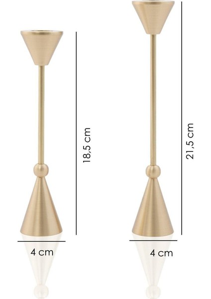 Pirinç El Yapımı Konik Şamdan fiyatları