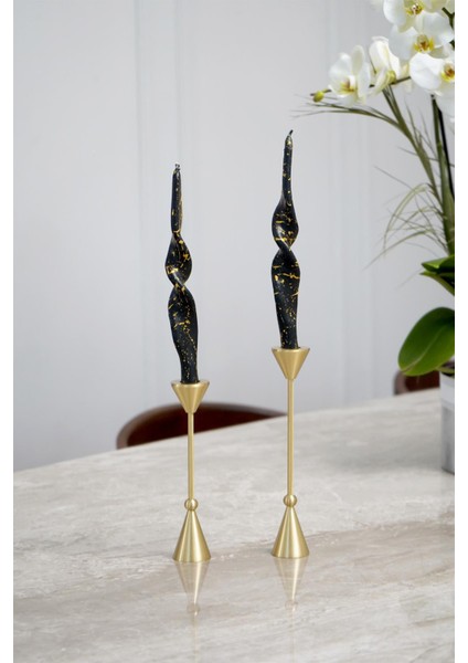 Pirinç El Yapımı Konik Şamdan fırsatları