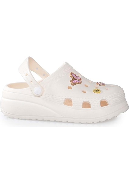 Sonımıx EZ129.01 Zenne Yüksek Crocs - Bej - 38