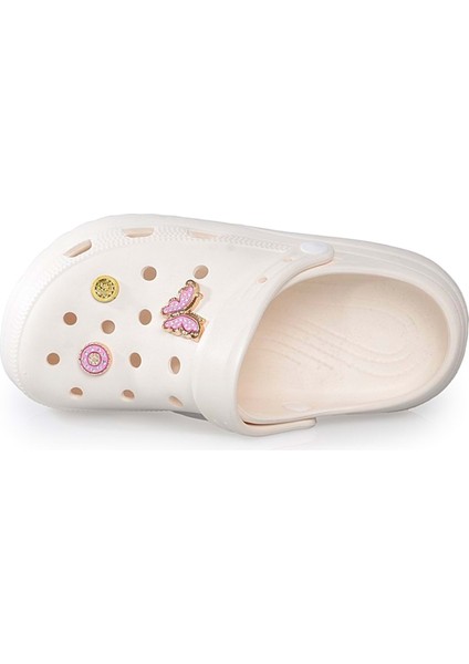 Sonımıx EZ129.01 Zenne Yüksek Crocs - Bej - 38