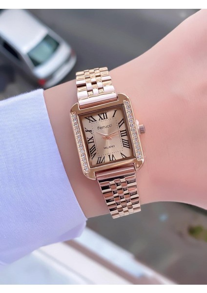 dikdörtgen Vintage Kadın Metal Kordon Kol Saati fiyatları