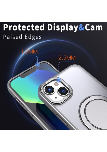 iPhone 15 Plus Manyetik Yüzüğü Pc + Tpu Telefon Kılıfı (Yurt Dışından) indirimleri