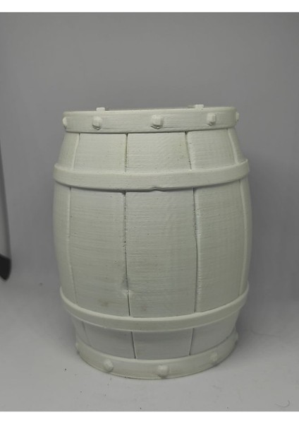 Beyaz Para Fıçısı - Şık ve Modern Hediyelik Kumbara