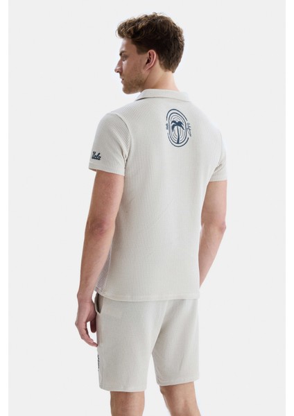 Russel Bej Polo Yaka Baskılı Erkek Tshirt fırsatları