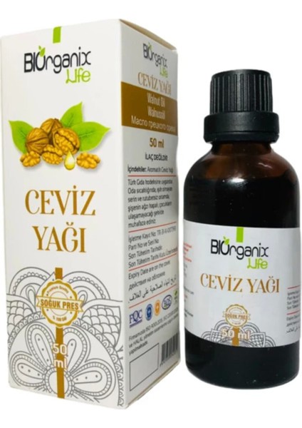 2 Adet Ceviz Yağı 50 ml Bıo