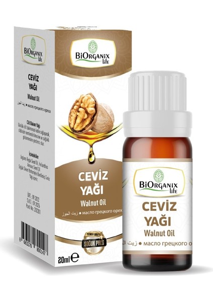 Biorganix Life Ceviz Yağı 20 ml