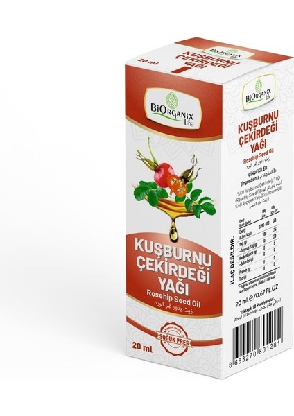 Kuşburnu Çekirdeği Yağı 20 ml