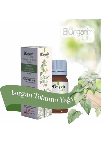 Biorganix Life 2 Adet Isırgan Tohumu Yağı 20 ml Bıo