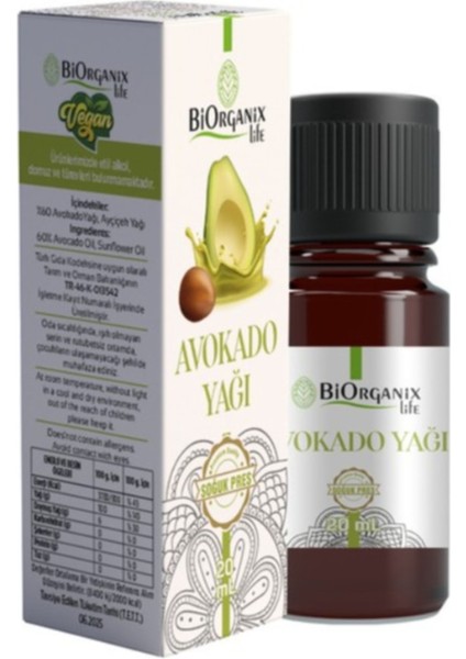 Avokado Yağı 20 ml
