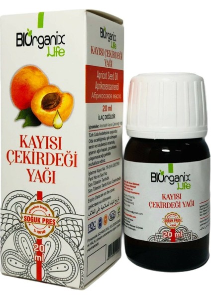 2 Adet Kayısı Çekirdeği Yağı 20 ml Bıo