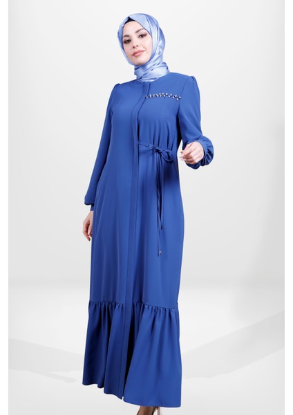 3877 Tesettür Indigo Ferace modelleri