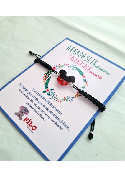 Arkadaş Bilekliği Mickey Mouse Bileklik