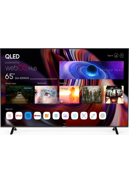 SN65QMN252 65" 165 Ekran Dahili Uydu Alıcılı 4K Ultra HD Smart OLED TV