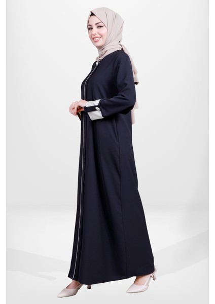 3878 Tesettür Siyah Ferace