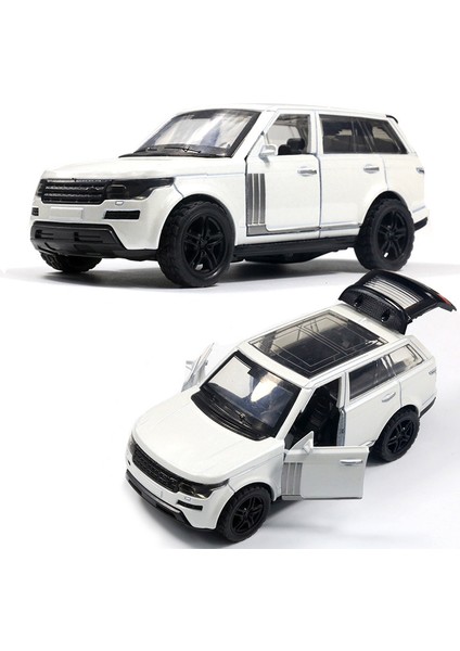 Alaşım Off-Road Araba Modeli Çocuk Oyuncak Araba Süsü (Road H Range Rover-Beyaz [sessiz Işık, 12CM, Üç Kapı])1 (Yurt Dışından)