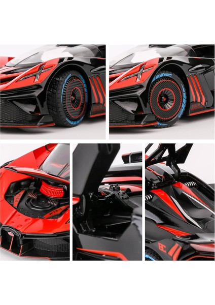 1/24 Ölçekli Bugatti Bolide Alaşım Oyuncak Araba, Ses ve Işık Geri Çekin Koleksiyonu 4 Kapı Açık Oyuncak Araçlar Çocuklar Için Hediye Kırmızı1 (Yurt Dışından) fırsatları
