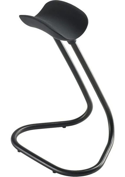 Kulaklık Standı - Masa Için Modern Kulaklık Tutucu ve Ekran, Dayanıklı Paslanmaz Çelik ve Silikon, Kaymaz Taban, Şık Kavisli Tasarım - Siyah