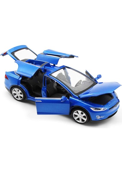 Oyuncak Araba Modeli X, Geri Çekin Araba Oyuncakları Işıklı ve Sesli Alaşım Araçlar 1:32 Ölçekli Model Araba (Mavi) (Yurt Dışından) fiyatları