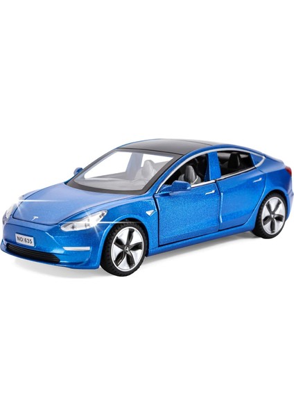 Oyuncak Araba Modeli 3 Döküm Metal Model Arabalar Erkekler ve Kızlar Için Arabayı Geri Çekin Yaş 3-12 Yaş (Mavi)1 (Yurt Dışından)