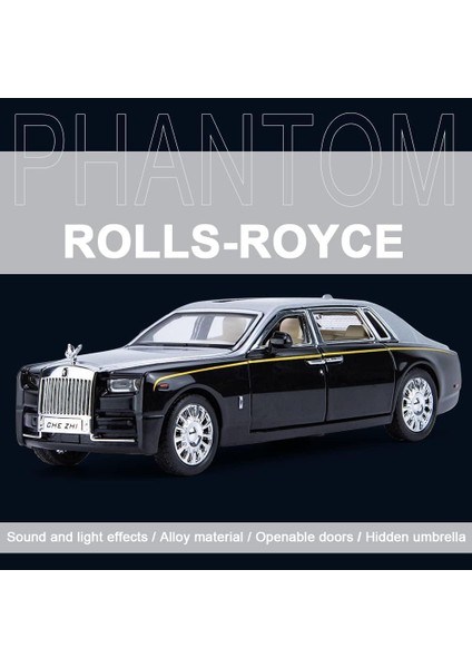 Alaşım Koleksiyonluk Rolls-Royce Phantom Model Oyuncak Araba, 1/32 Ölçekli Pres Döküm Araç Modeli Geri Çekin Araçlar Sesli ve Işıklı Phantom Oyuncak, Araba Logosu Katlanabilir1 (Yurt Dışından) fiyatları