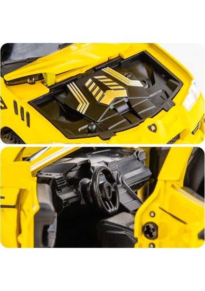 Oyuncak Araba 1/32 Lamborghini Urus Model Araba Için Işık ve Ses ile Geri Çekin Oyuncak Araç 3+ Yaş Yürümeye Başlayan Erkek Kız Noel Doğum Günü Hediyesi Sarı Araba1 (Yurt Dışından)