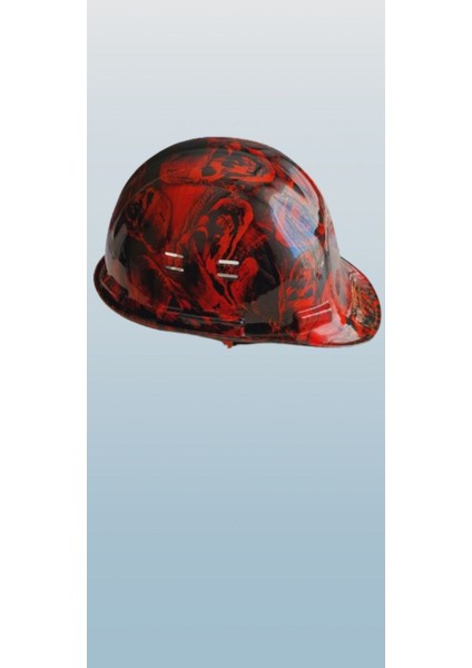 Rock Baret Özel Red Kurukfa El Yapımı Baskı Kaliteli Ergonomik PGREDKURU300