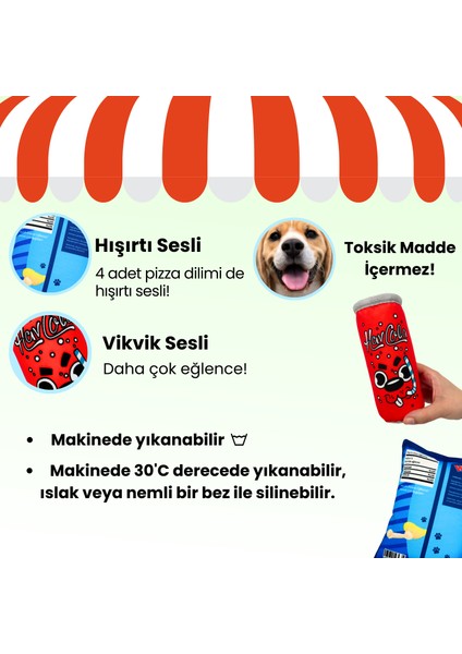 Market Köpek Oyuncak Seti 2 Adet Sesli Köpek Oyuncakları Peluş Cips ve Peluş Kutu Içecek fiyatları