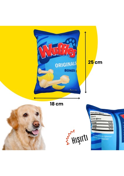 Market Köpek Oyuncak Seti 2 Adet Sesli Köpek Oyuncakları Peluş Cips ve Peluş Kutu Içecek fırsatları