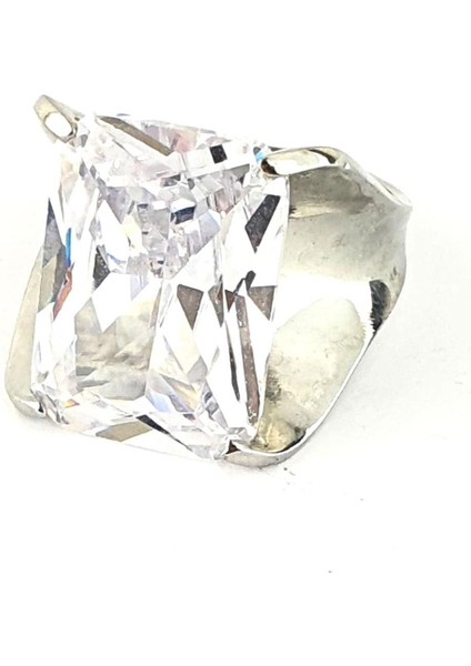 Zirkon Taşlı 925ayar Gümüş Tasarım Tek taş Yüzük fiyatları